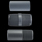 3" X 12" PVC NIPPLE SCH80 TOE