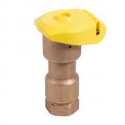 3/4" Q.C.V. 1 PIECE SGL SLOT YEL