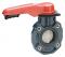 2" BUTTERFLY VALVE LEVER HANDLE PVC/NITRILE